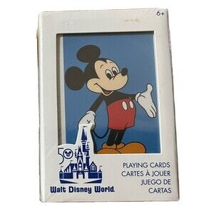 50th Anniversary Vault Walt Disney‎ World Mickey Mouse Playing Cards Deck SEALED